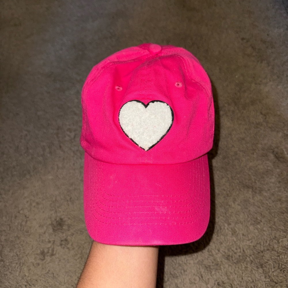 Pink Heart Hat
